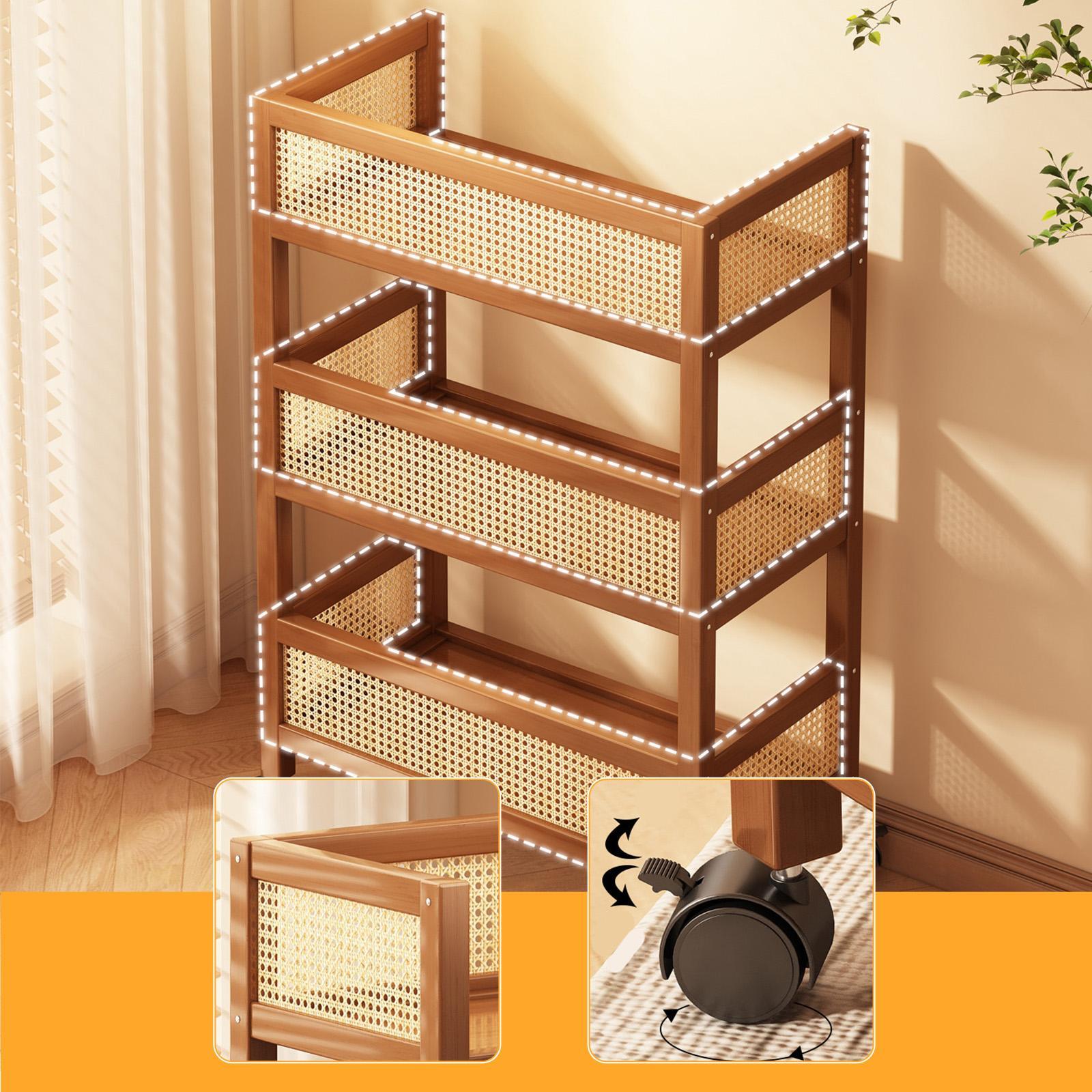 Book Cart Rolling - Rolling Utility Cart Storage Trolley 3