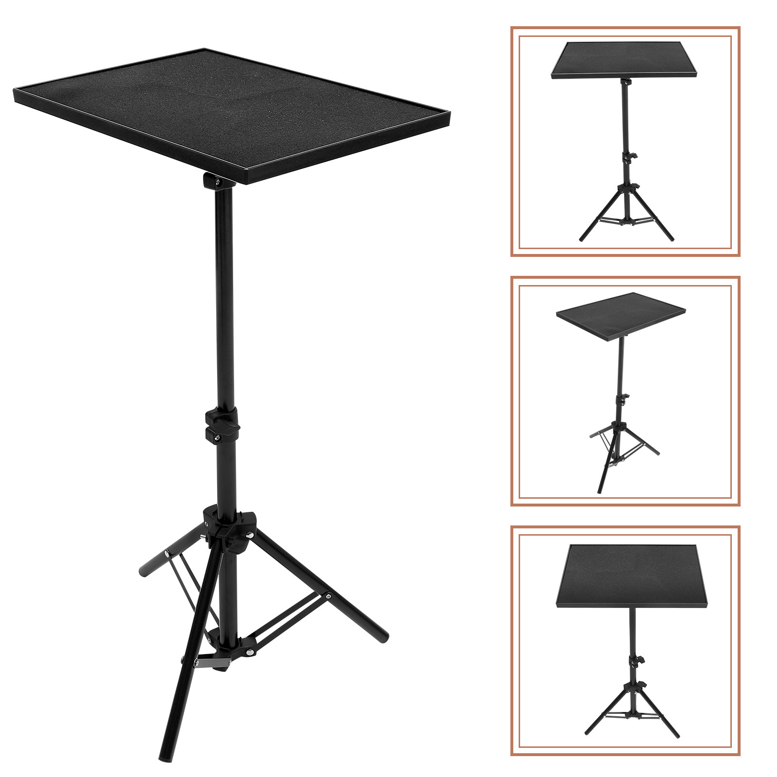 Adjustable Laptop Table - Sturdy Foldable Projector Stand Adjustable Height