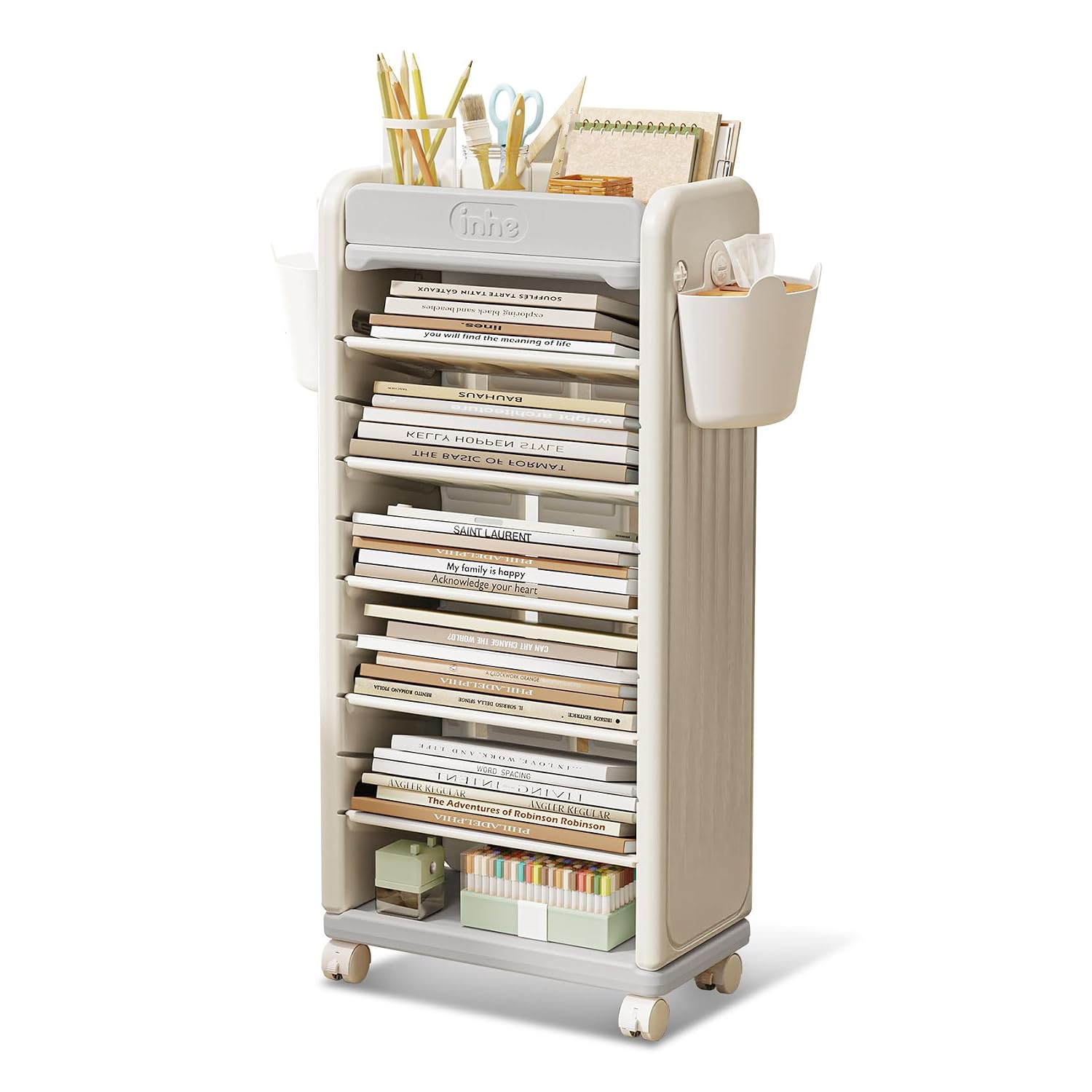 Book Cart Rolling - ® 7 Tier Book Cart |