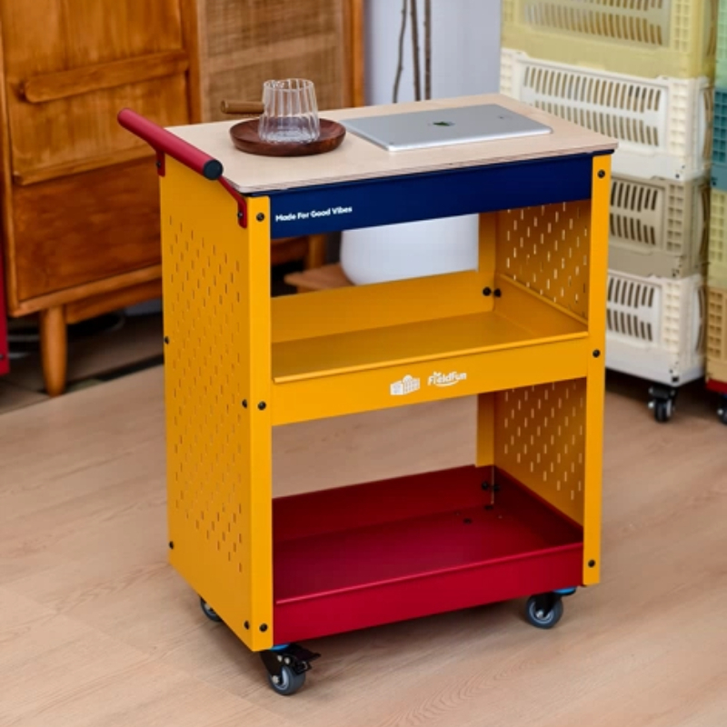 Book Cart Rolling - Pegboard Rolling Utility Cart Dopamine Movable