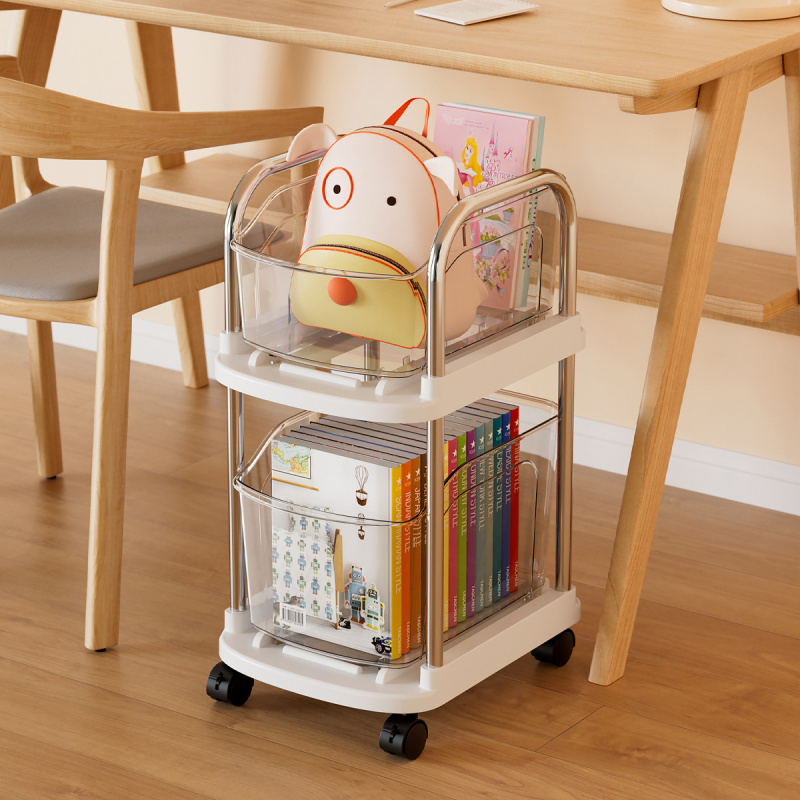 Book Cart Rolling - Rolling Storage Cart Plastic Mobile Organizer
