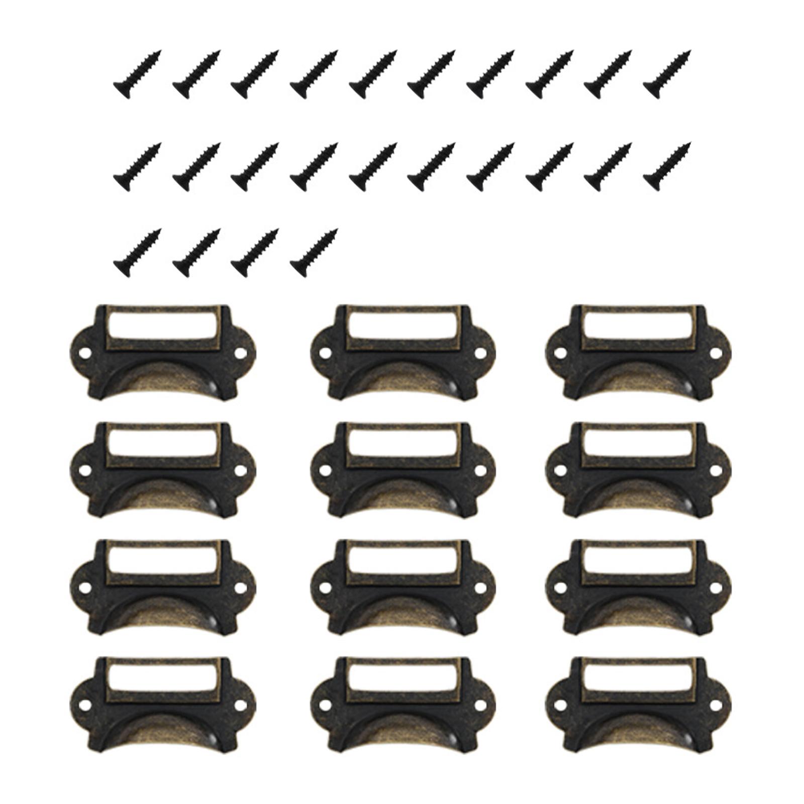 Office Furniture Names - 12Pcs Metal Drawer Pulls Tag Frame