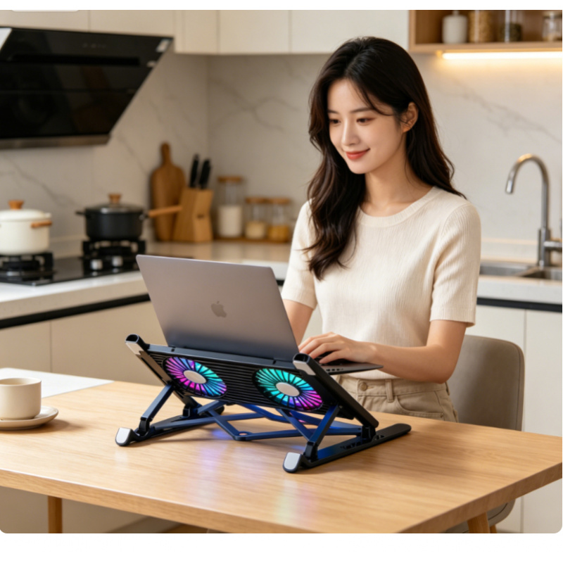 Adjustable Laptop Table - New Laptop Cooler Base Stand Foldable