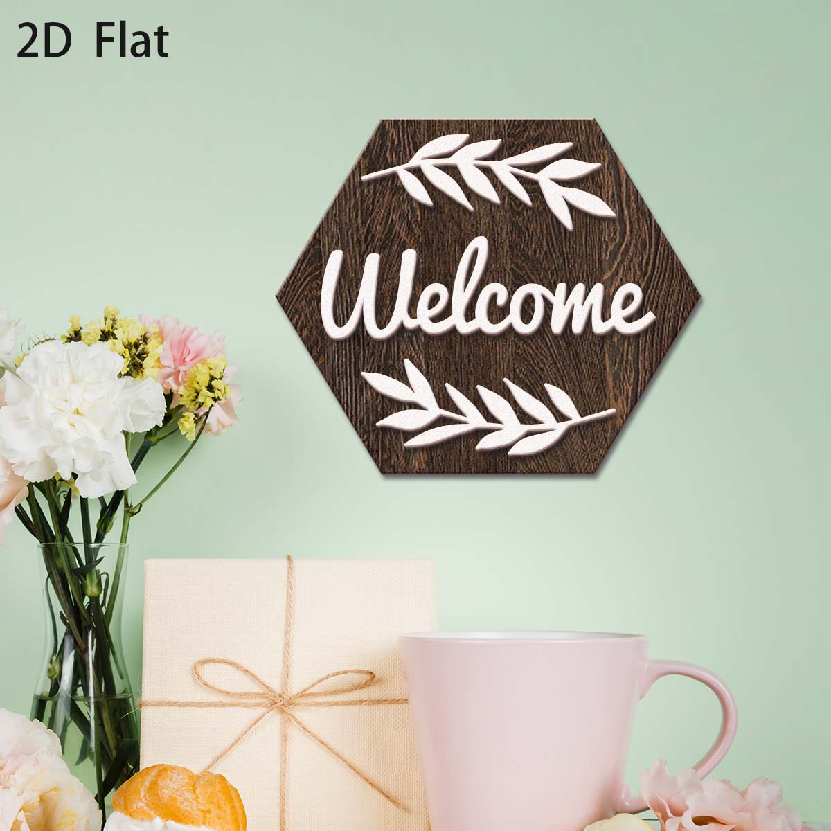 Office Furniture Names - 1Pc Vintage-style Welcome Wooden Name Plaque,Home