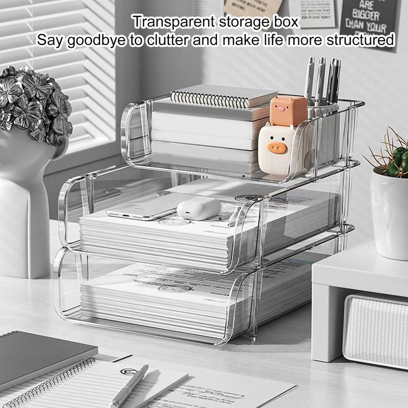 Office Desktop Organizer A4 Pa - Binder Storage Box ulasan dan harga