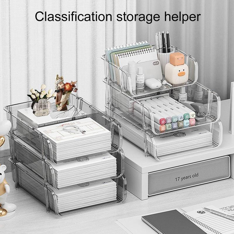 Office Desktop Organizer A4 Pa - Binder Storage Box ulasan dan harga
