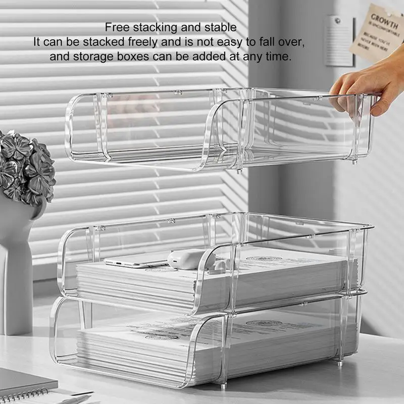 Office Desktop Organizer A4 Pa - Binder Storage Box ulasan dan harga