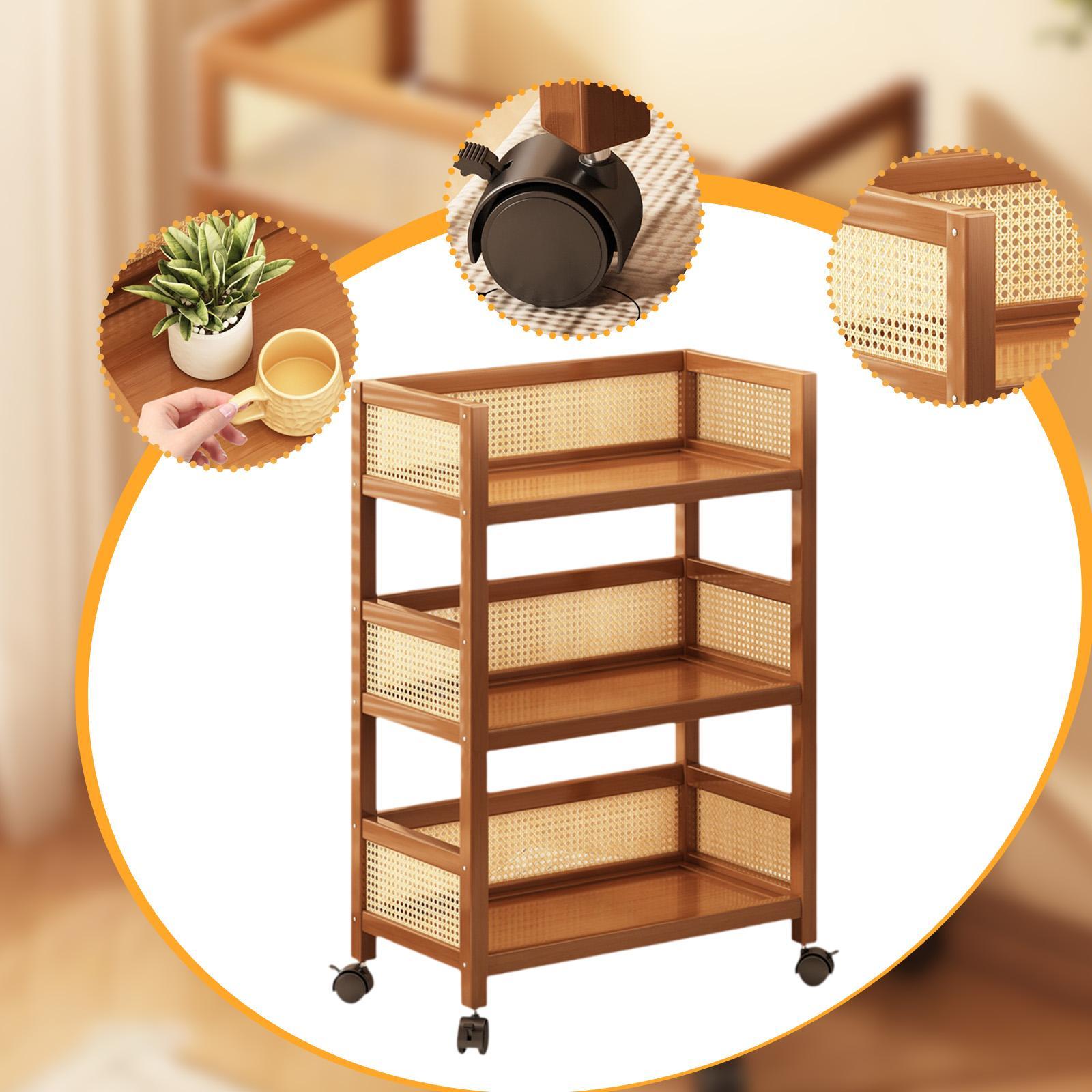 Rolling Utility Cart Storage T - Book Cart Rolling ulasan dan harga