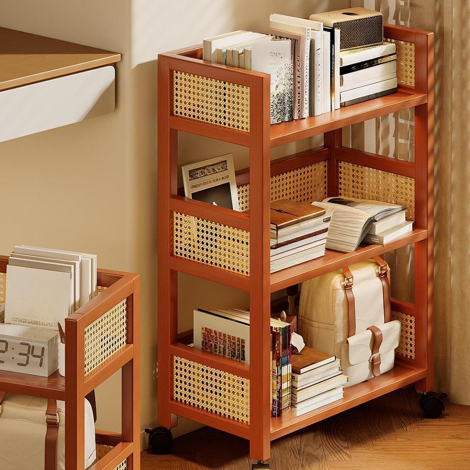 Rolling Utility Cart Storage T - Book Cart Rolling ulasan dan harga