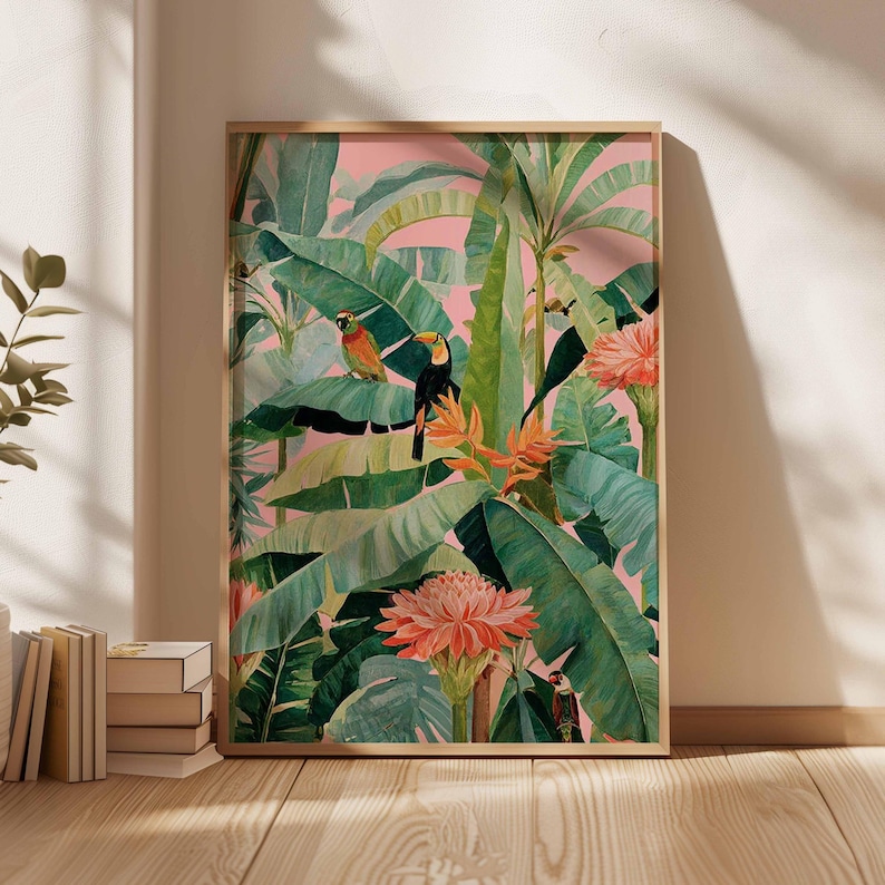 1pc Retro Tropical Canvas Post - Office Furniture For Sale ulasan dan harga