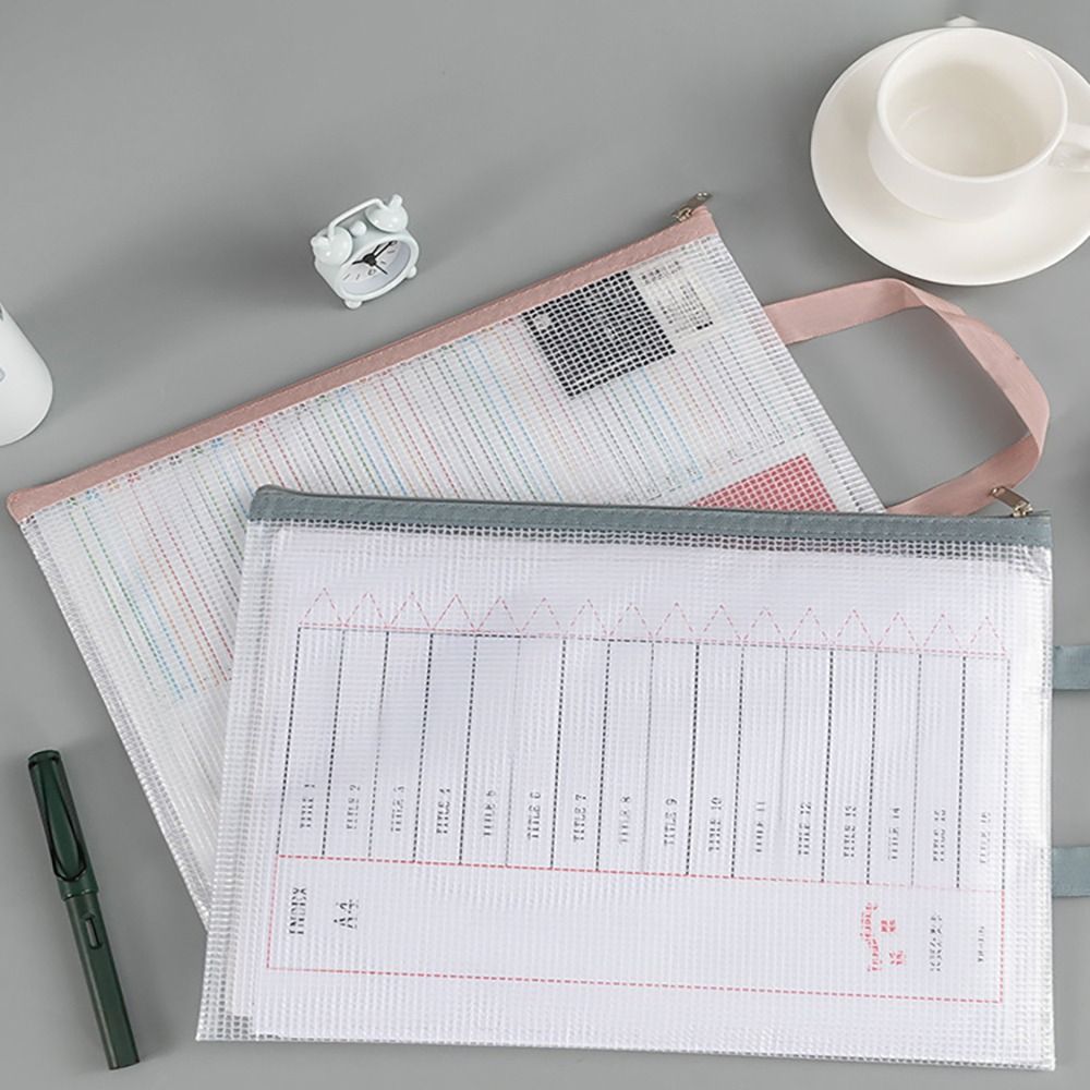 New Double-layer A4 Storage Ba - Binder Storage Box ulasan dan harga
