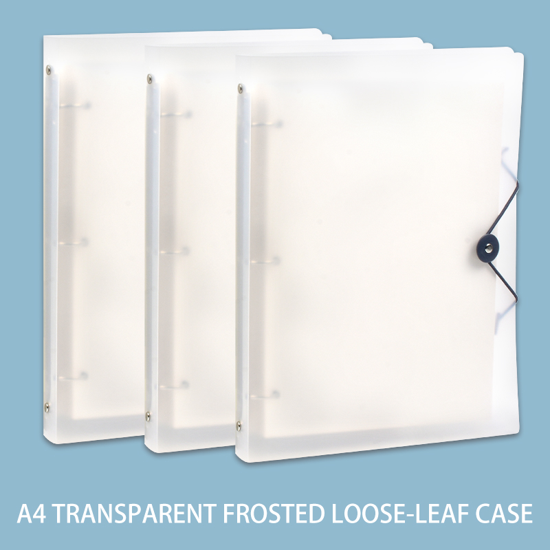 3Pcs Frosted Transparent A4 Lo - Binder Storage Box ulasan dan harga