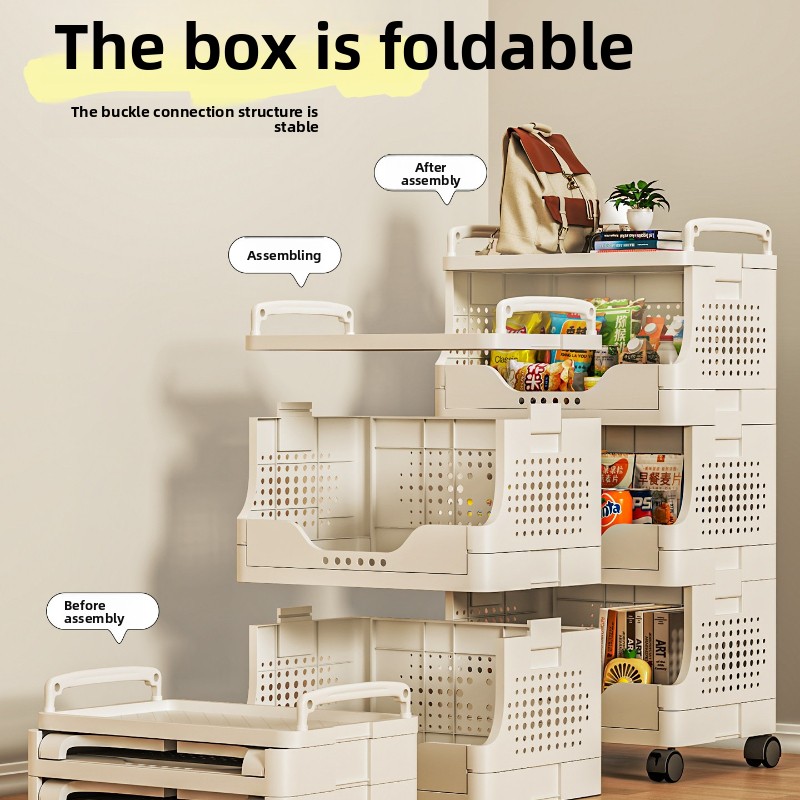 Simple Plastic Storage Shelf U - Book Cart Rolling ulasan dan harga