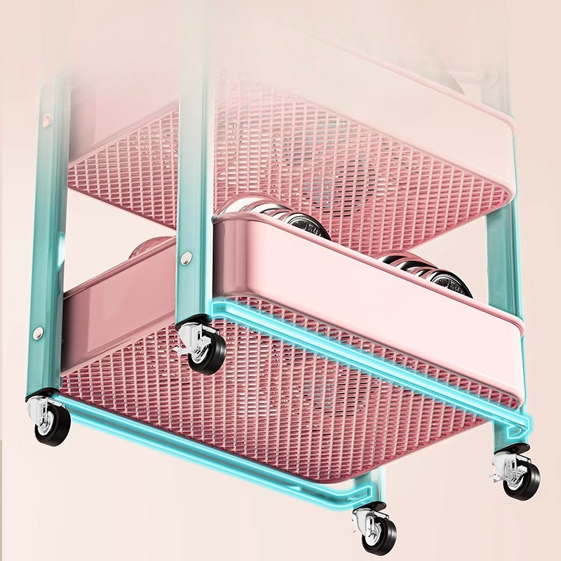 Foldable Multi Tier Rolling Tr - Book Cart Rolling ulasan dan harga