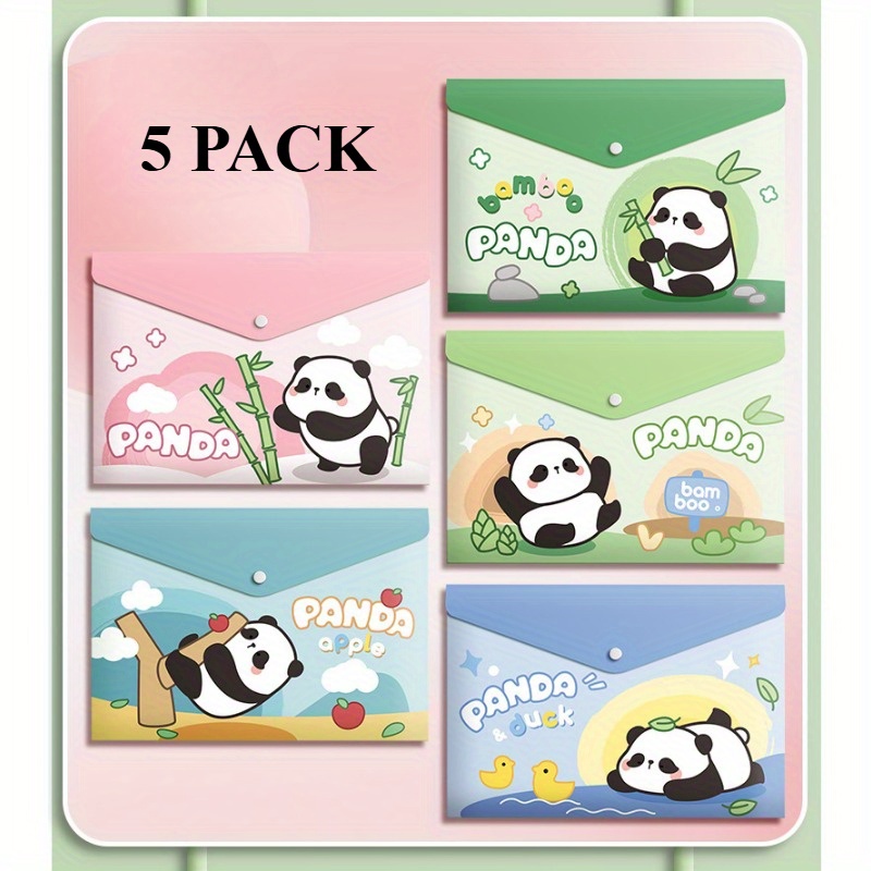 5PCS A4 File Bags, Information - Binder Storage Box ulasan dan harga