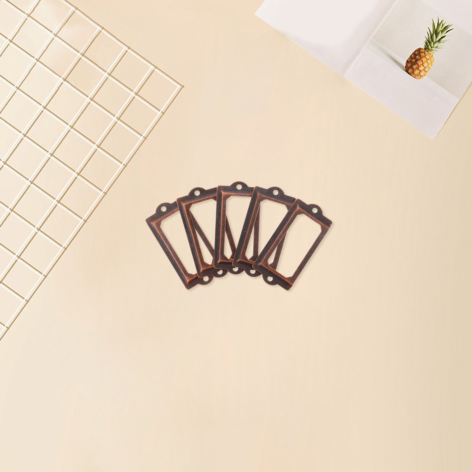 20pcs Antique Label Holder Met - Office Furniture Names ulasan dan harga