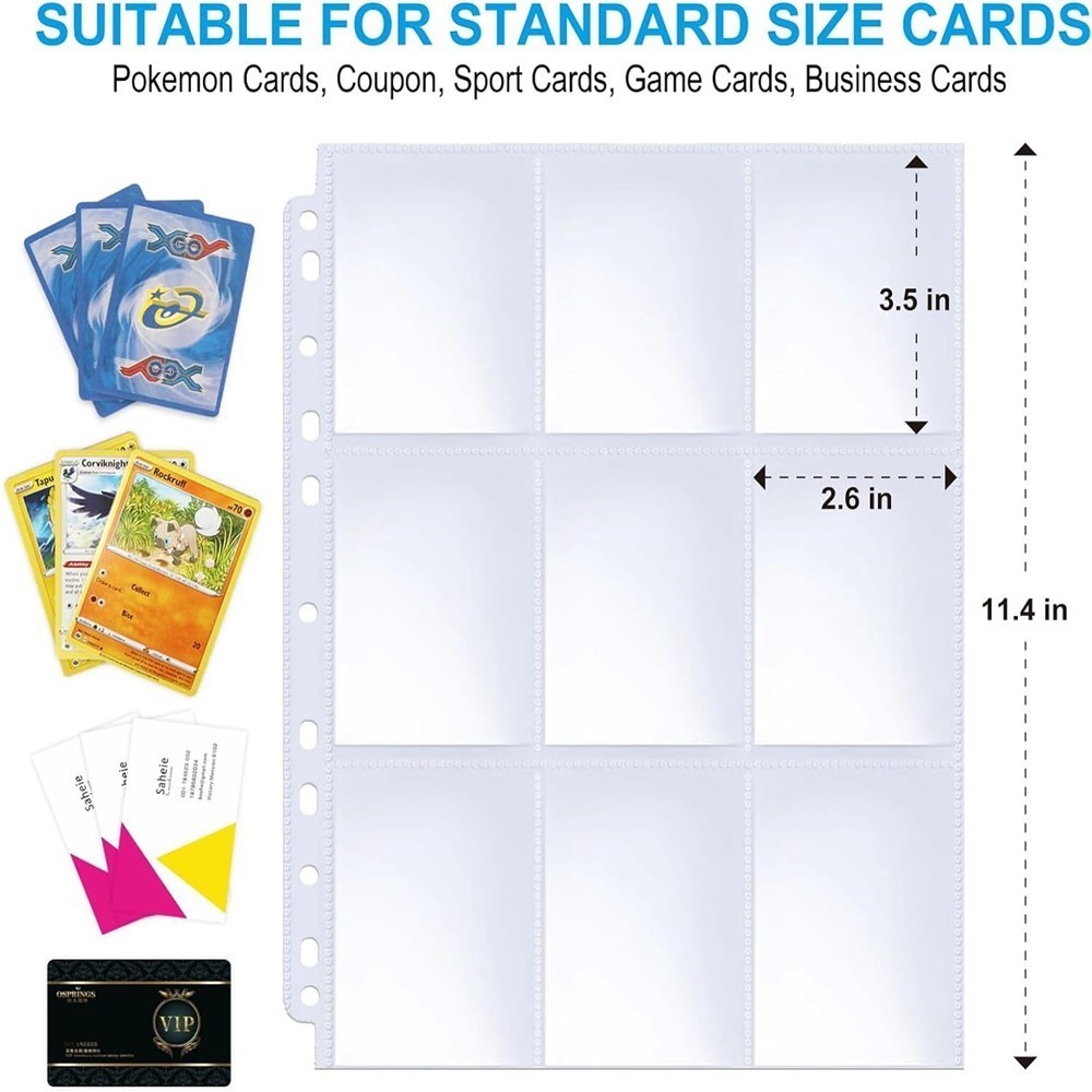 50 Sheets 9 Pocket Single Side - Binder Storage Box ulasan dan harga