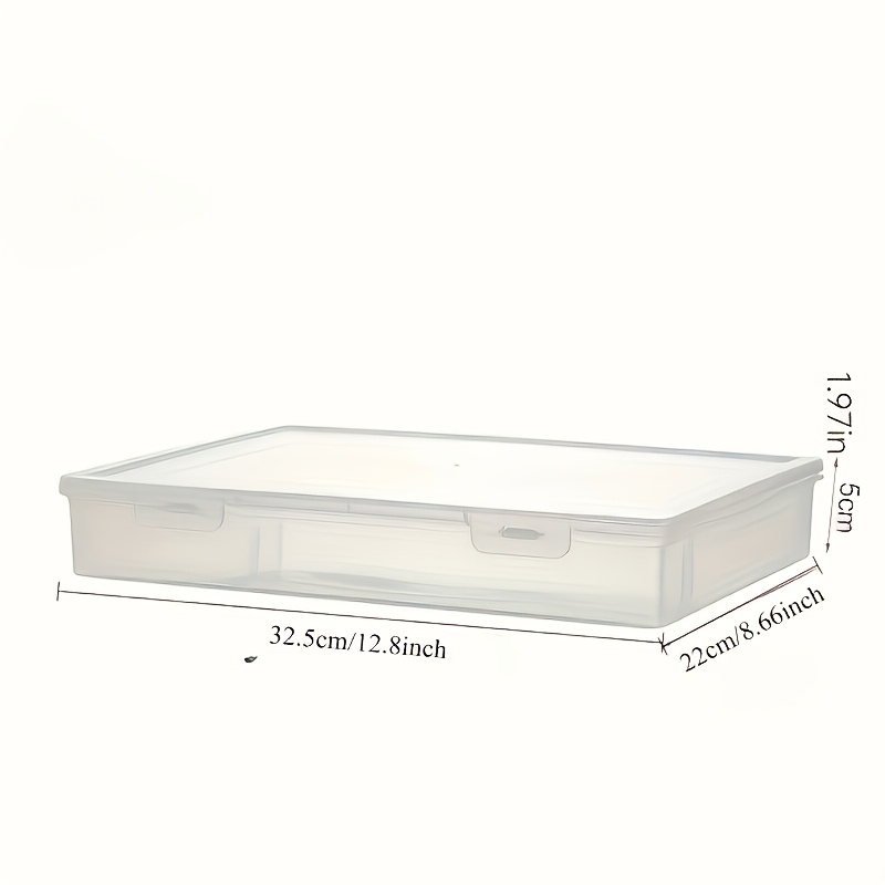 1pc A4 Large Transparent Flip  - Binder Storage Box ulasan dan harga