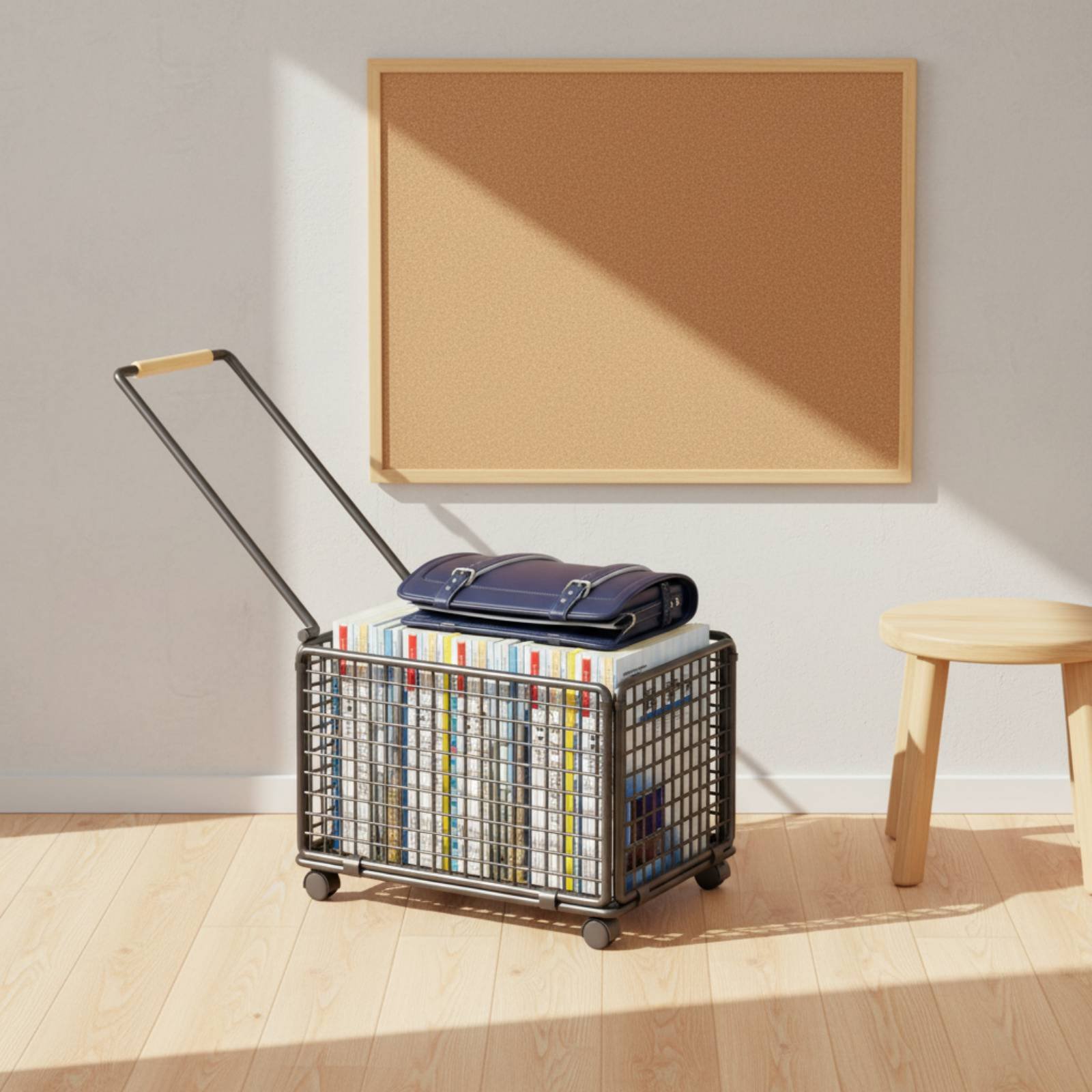 Deskside Storage Trolley With  - Book Cart Rolling ulasan dan harga