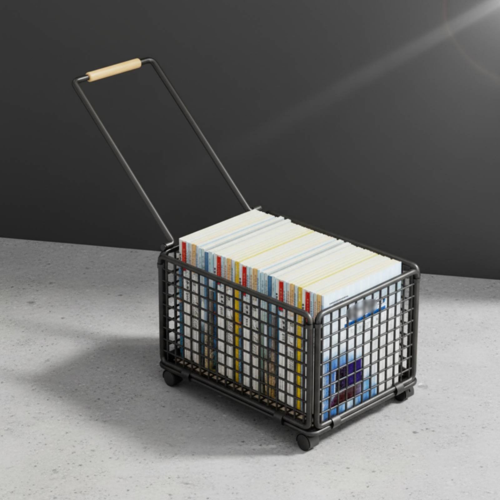 Deskside Storage Trolley With  - Book Cart Rolling ulasan dan harga