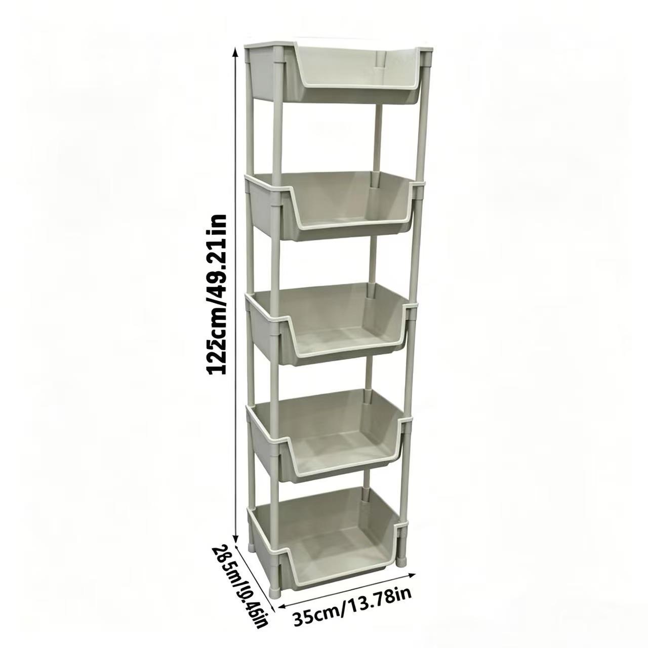 5-Tier Rolling Storage Cart wi - Book Cart Rolling ulasan dan harga