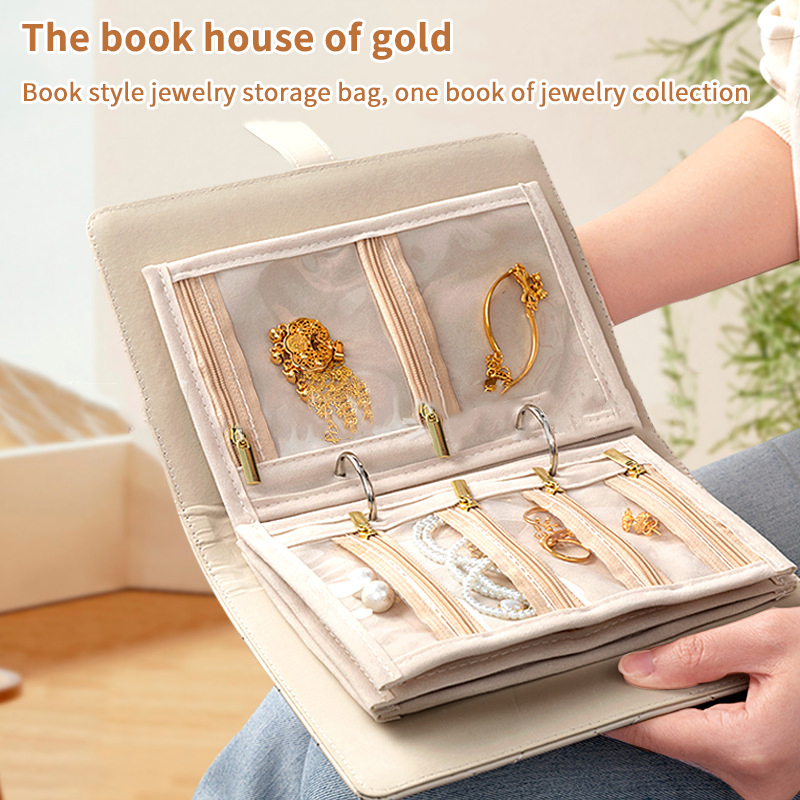 PU Leather Jewelry Storage Boo - Binder Storage Box ulasan dan harga