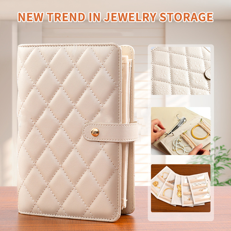 PU Leather Jewelry Storage Boo - Binder Storage Box ulasan dan harga
