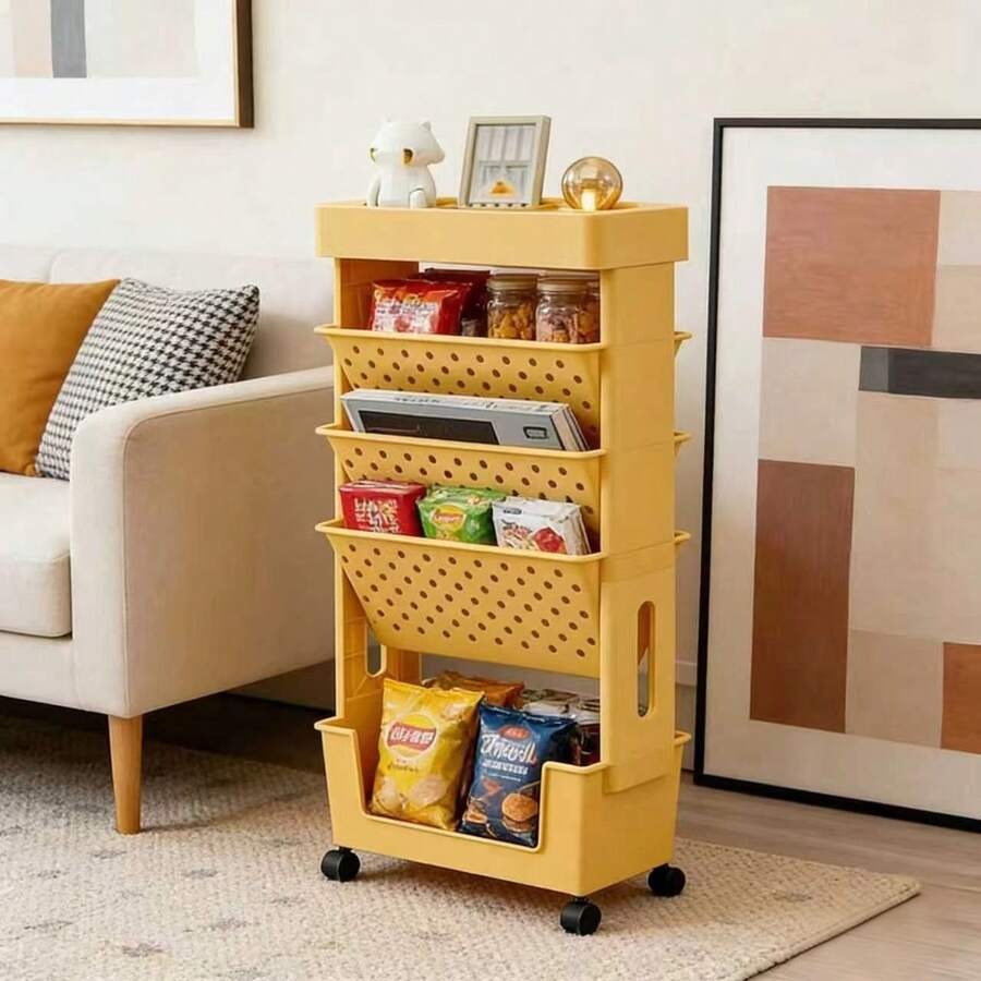 5-Tier Rolling Storage Cart wi - Book Cart Rolling ulasan dan harga
