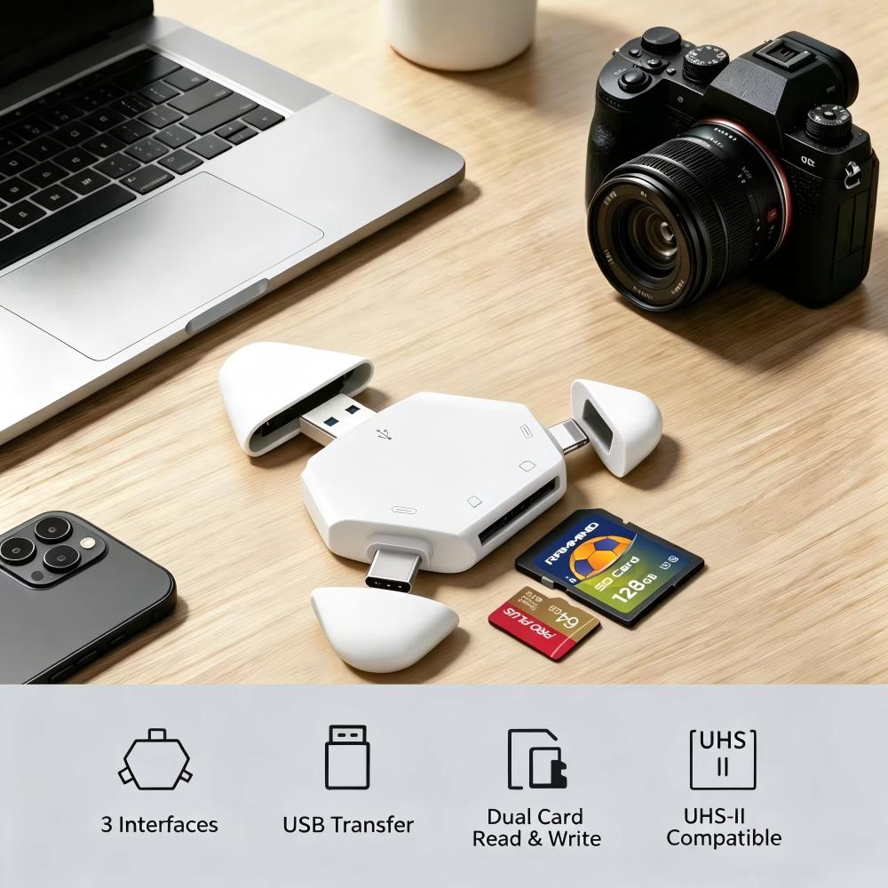 3 In 1 Memory Card Reader With - Adjustable Laptop Table ulasan dan harga