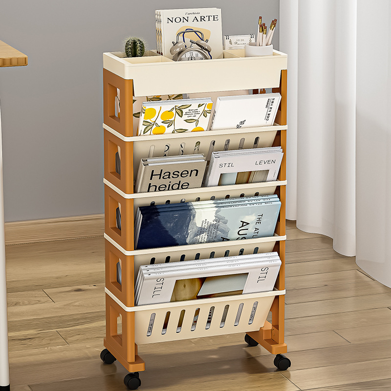 Under Desk Rolling Storage Car - Book Cart Rolling ulasan dan harga