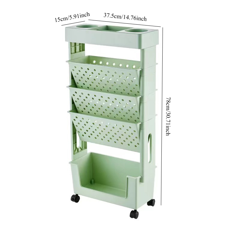 Under Desk Rolling Storage Car - Book Cart Rolling ulasan dan harga