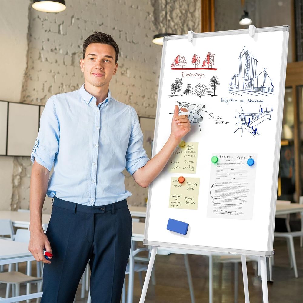 Large Whiteboard Easel with St - Whiteboard Easel Tripod ulasan dan harga