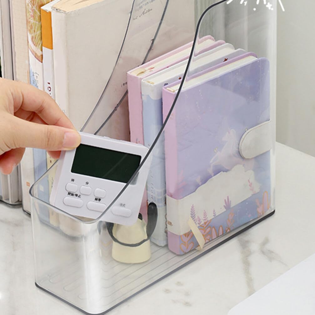 Acrylic A4 Storage Filing Box  - Binder Storage Box ulasan dan harga
