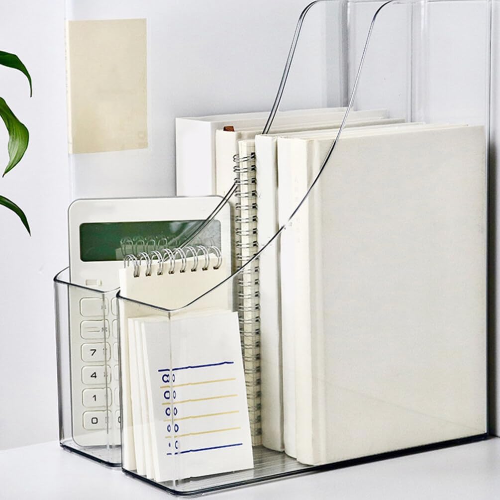 Acrylic A4 Storage Filing Box  - Binder Storage Box ulasan dan harga