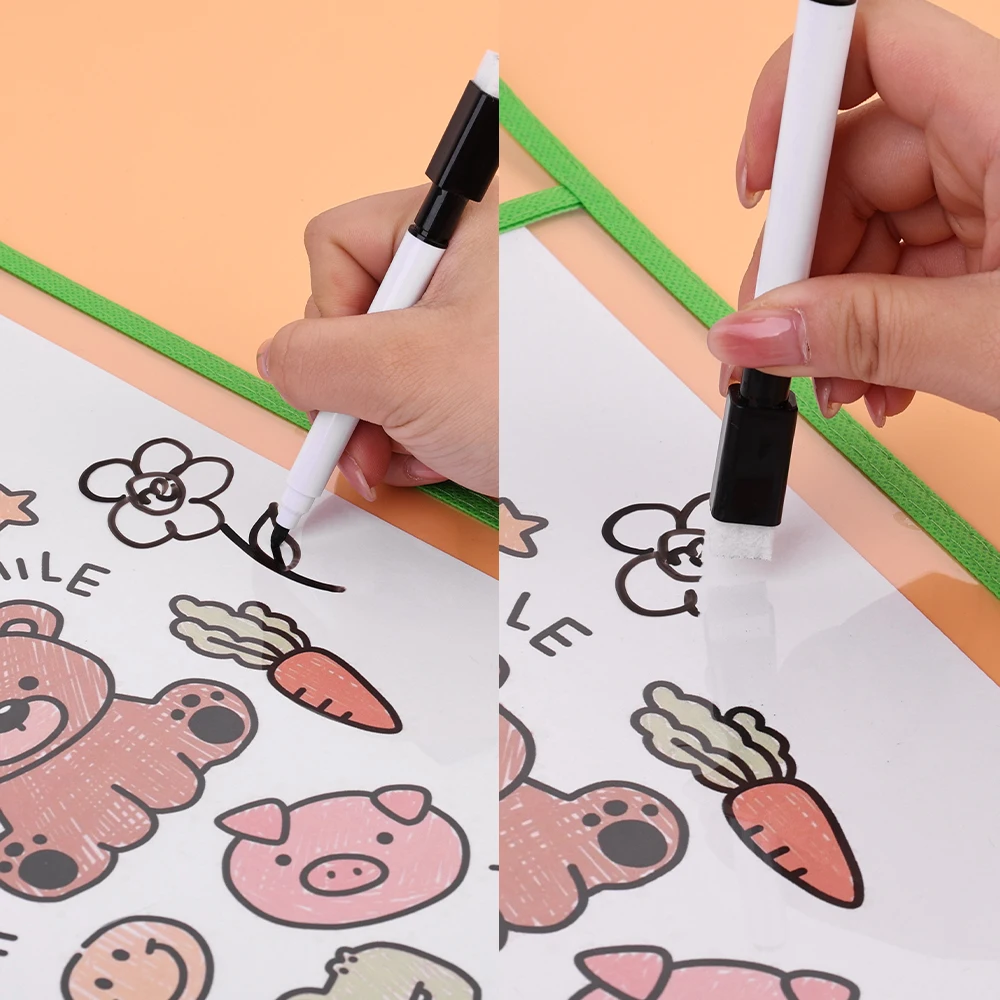 Dry Erase Pockets Reusable Fil - Binder Storage Box ulasan dan harga
