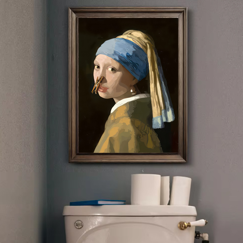 1pc Funny Abstract Bathroom To - Office Furniture For Sale ulasan dan harga