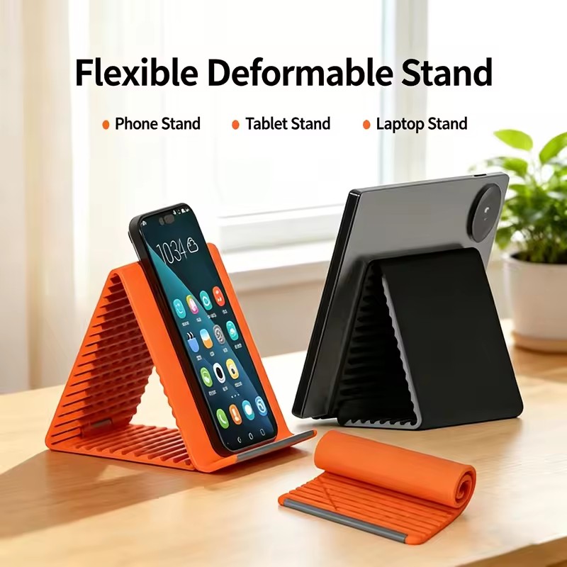 Flexible Foldable Silicone Pho - Adjustable Laptop Table ulasan dan harga