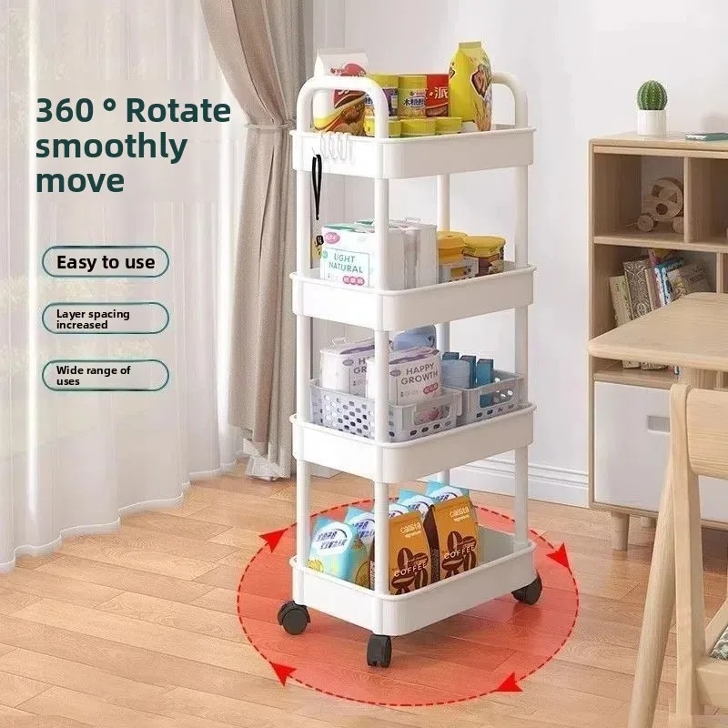 5-Tier Rolling Storage Cart wi - Book Cart Rolling ulasan dan harga