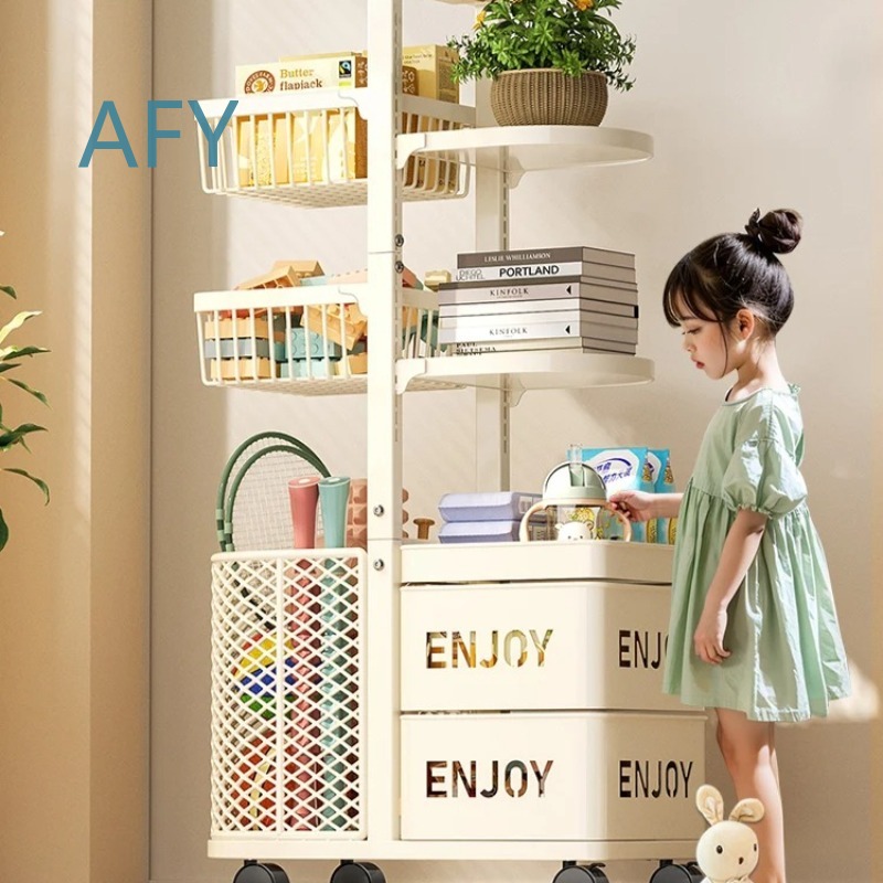 Multilayer Kids Toy Storage Or - Book Cart Rolling ulasan dan harga