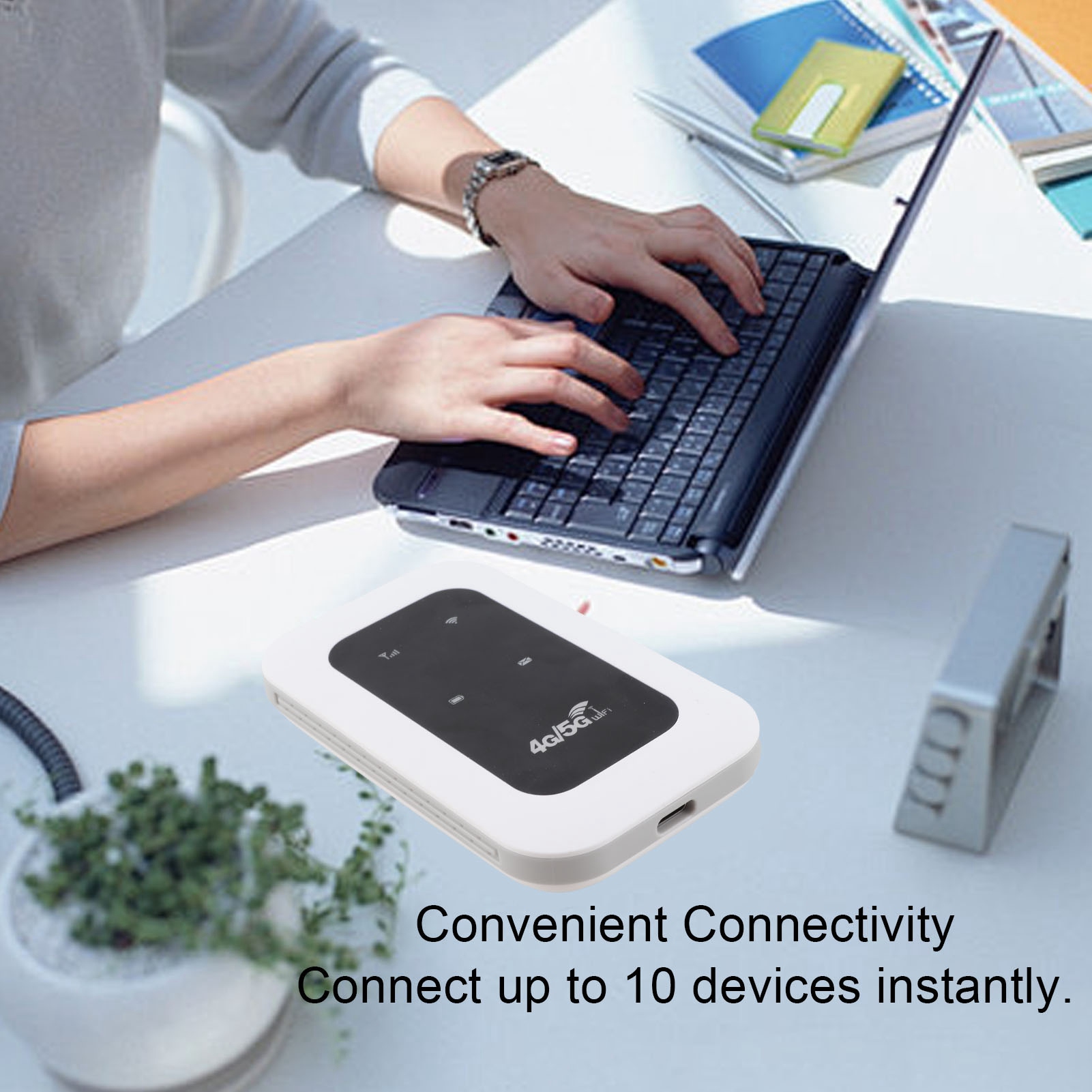 Portable 4G WiFi Hotspot 300Mb - Adjustable Laptop Table ulasan dan harga