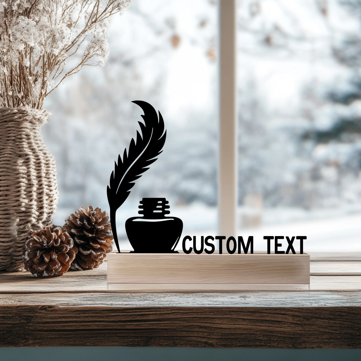 Custom Metal Desk Name Plate F - Office Furniture Names ulasan dan harga