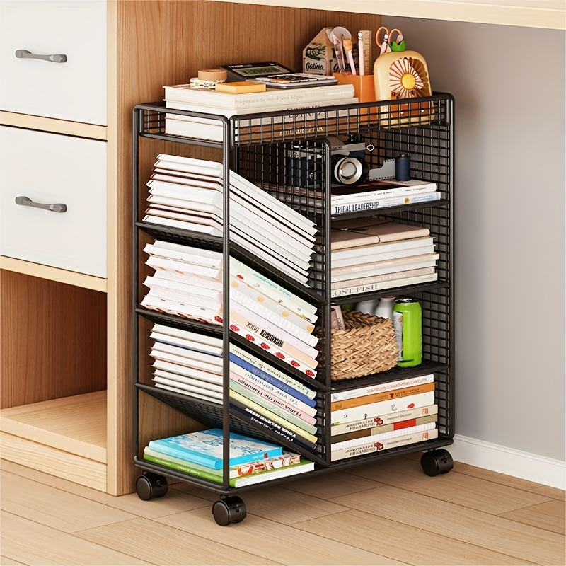 Rolling Book Cart -  Metal Mob - Book Cart Rolling ulasan dan harga