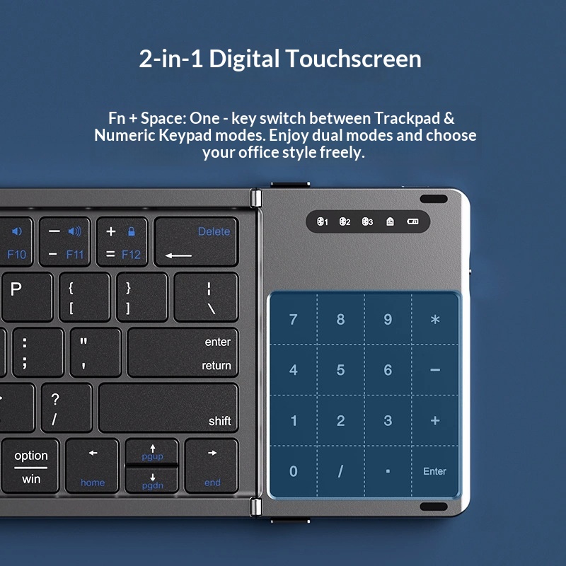 Mengzu Tri Fold Wireless Bluet - Adjustable Laptop Table ulasan dan harga