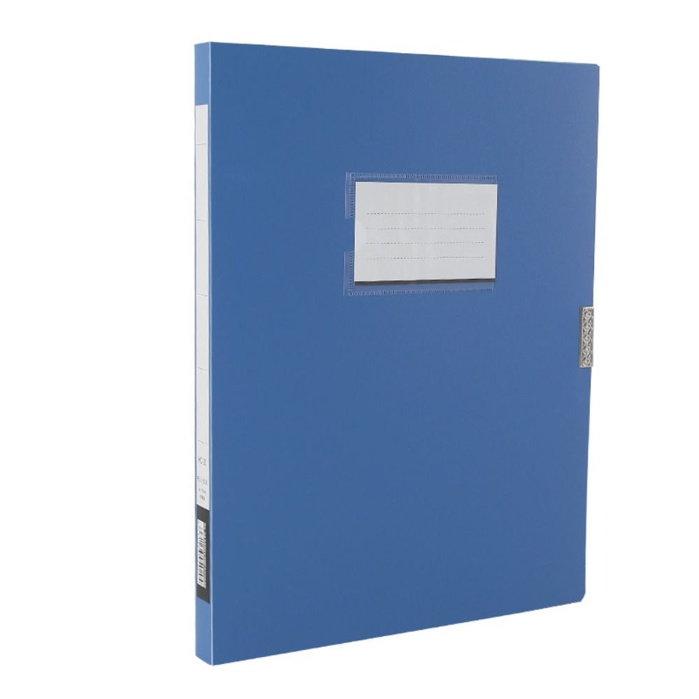 Desktop Black Blue A4 File Fol - Binder Storage Box ulasan dan harga