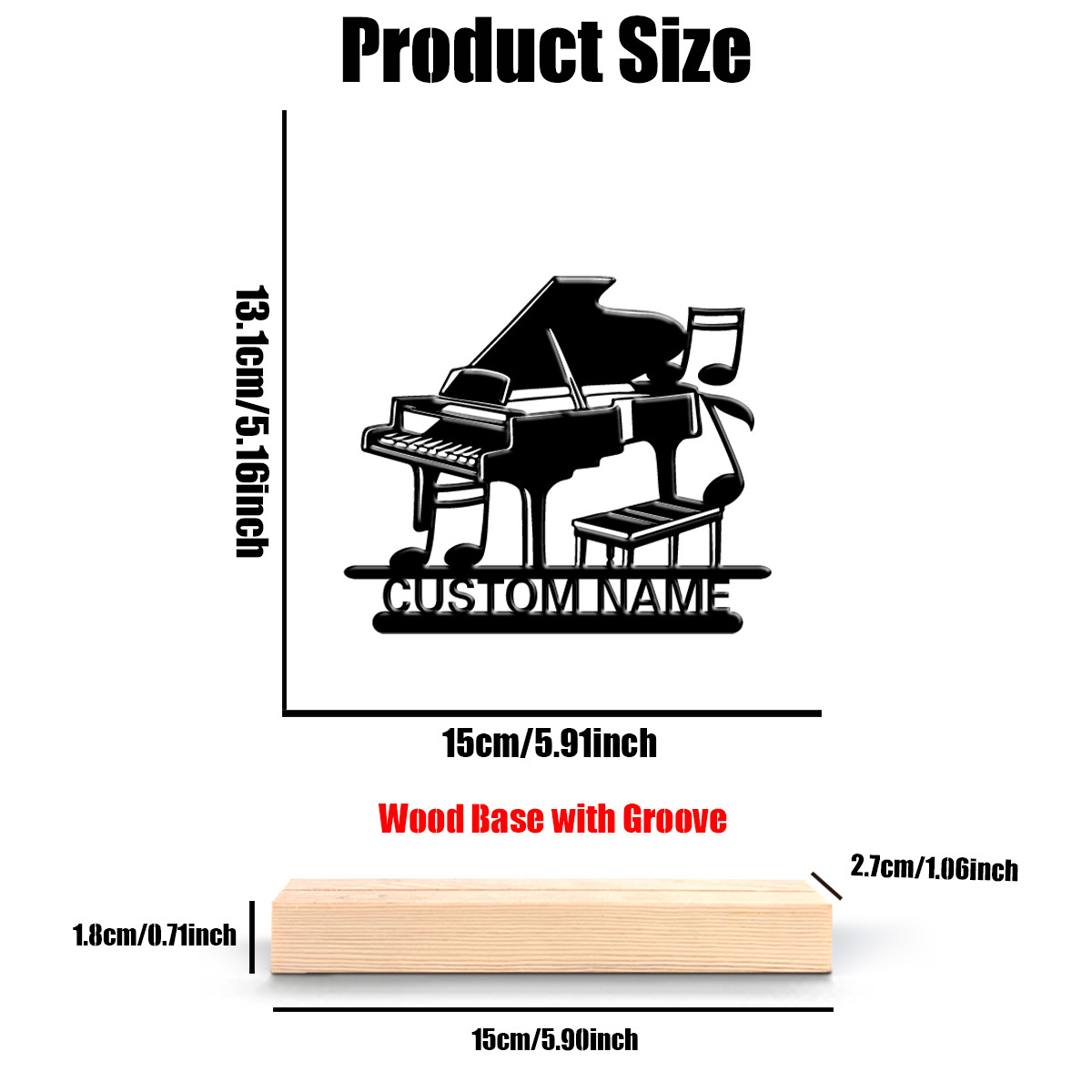Personalized Piano Silhouette  - Office Furniture Names ulasan dan harga