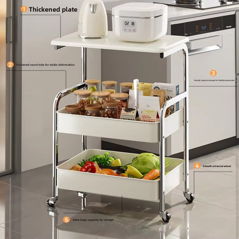 Rolling Utility Cart Organizer - Book Cart Rolling ulasan dan harga