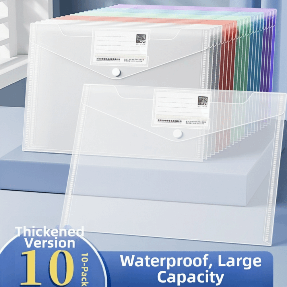 10 Pcs Clear A4 File Folders P - Binder Storage Box ulasan dan harga