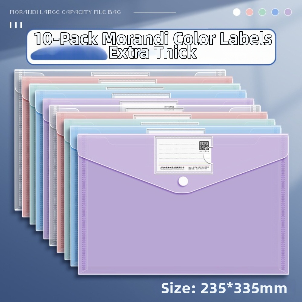 10 Pcs Clear A4 File Folders P - Binder Storage Box ulasan dan harga