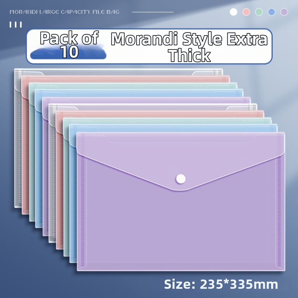 10 Pcs Clear A4 File Folders P - Binder Storage Box ulasan dan harga